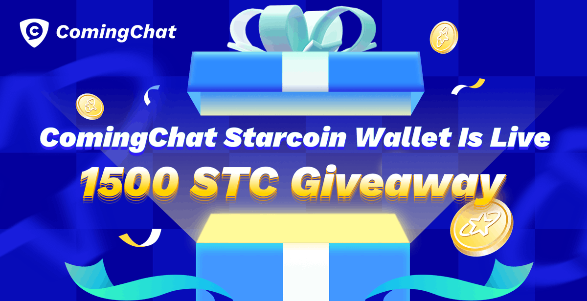 ComingChatApp's tweet photo. ComingChat #Starcoin wallet is now live!

1⃣RT &amp; Tag 3 friends
2⃣Follow @StarcoinSTC &amp; @ComingChatApp 
3⃣Fill out the form:
https://t.co/Pl1BhxlTX4

1000 STC for 10 people. #Giveaway 
We will also send a total of 500 STC red packets🧧 in the ComingChat group chat. https://t.co/e18jJVyZDf