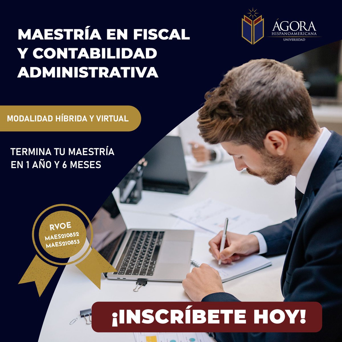 Estudia con nosotros la maestría en Derecho Fiscal y Contabilidad Administrativa, actualiza tus conocimientos en temas como contabilidad gubernamental, defensa del usuario de servicios financieros y planeación fiscal.
Conoce más de la maestría: tinyurl.com/DFiscal

#Posgrados