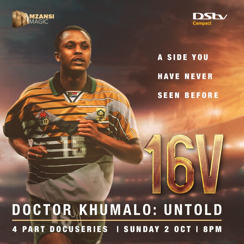 DStv's tweet photo. Don’t miss out on 16V Doctor Khumalo: Untold, an intimate 4-part weekly docuseries premiering on Mzansi Magic.  Enjoy the best of local series, blockbuster movies and live sports.  Sign up for DStv Compact today!