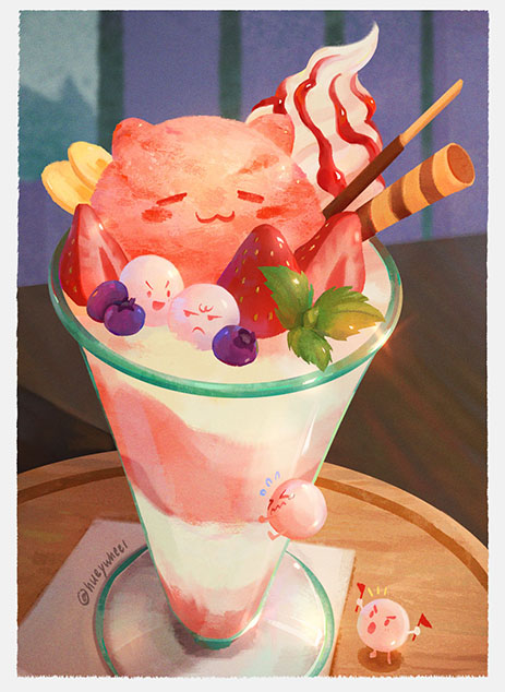 「ice cream pocky」 illustration images(Latest)