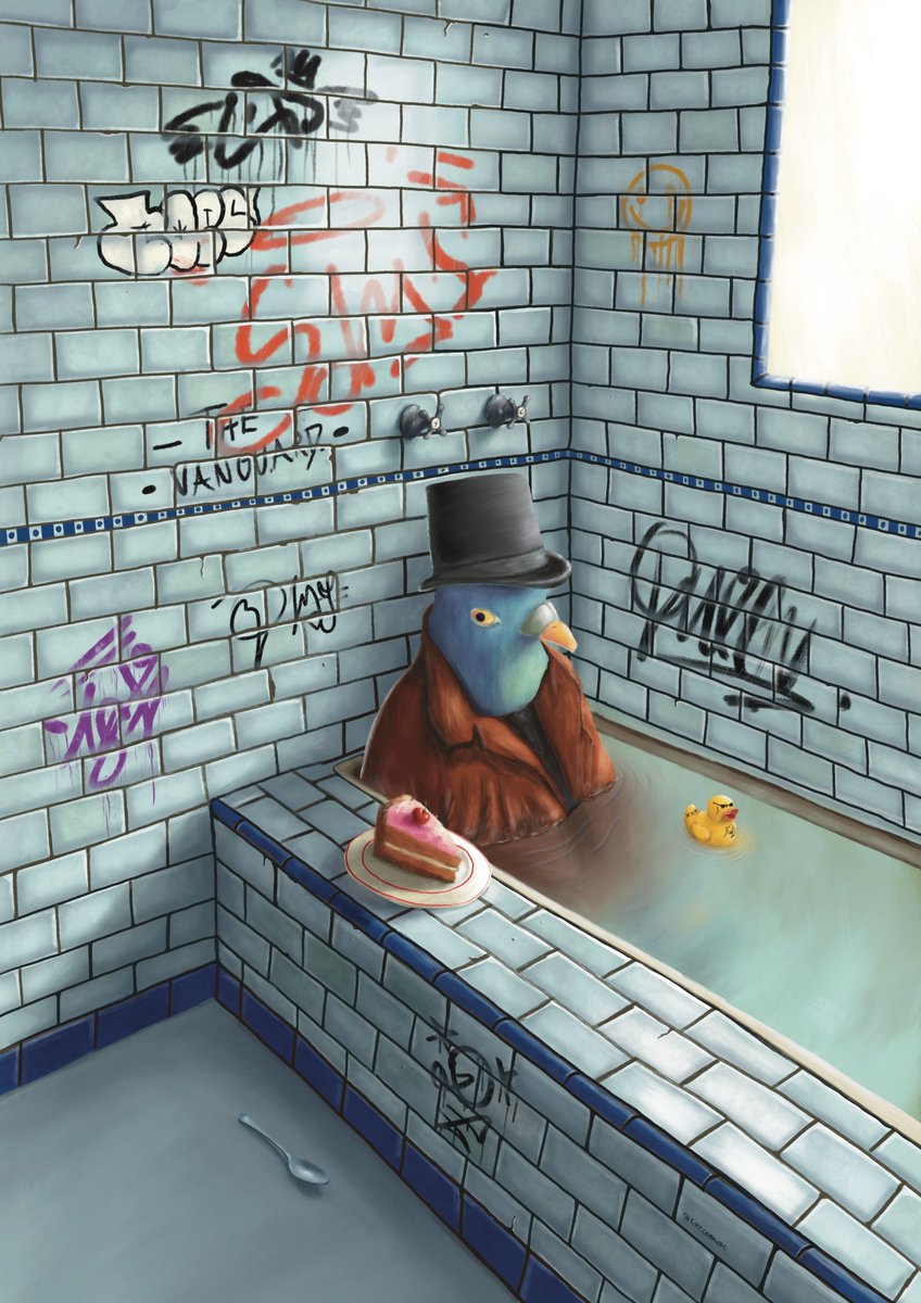 GregorioZanard's tweet photo. 🚽"public bathroom 02" 🚽

"The birthday of the distressed dove."

15/20 ed

4 #tezos 

🔗https://t.co/yMqSQzBHXg
.
.
.
#newcollection #graffitiart #graffiti #objkt #objktcom #objktnft #newnftproject #NFT #NFTGiveaway #NFTCommumity #tezoscollectors #tezosnft #XTZ https://t.co/iD7eJxe8Oe