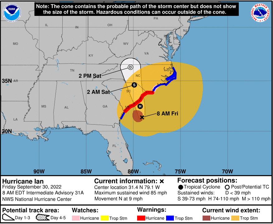 *Hurricane Ian Update 9/30/2022*
All park facilities, campgrounds, trails &amp; canoe launches remain closed. Tropical storm force winds are extending outward of the storm center into the park &amp; will strengthen as the storm moves ashore. See park website for the most current updates.
