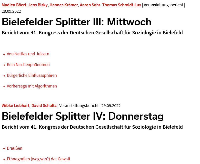 Soziopolis's tweet photo. Außerdem zu „Männlichkeit und Körperlichkeit“ (Hannah Schmidt-Ott), „Wohnungslosigkeitsforschung“ (Wibke Liebhart) und „Ethnografien der Gewalt“ (David Schultz):

https://t.co/o9OmSj7dvb https://t.co/aZ8VXHULO2