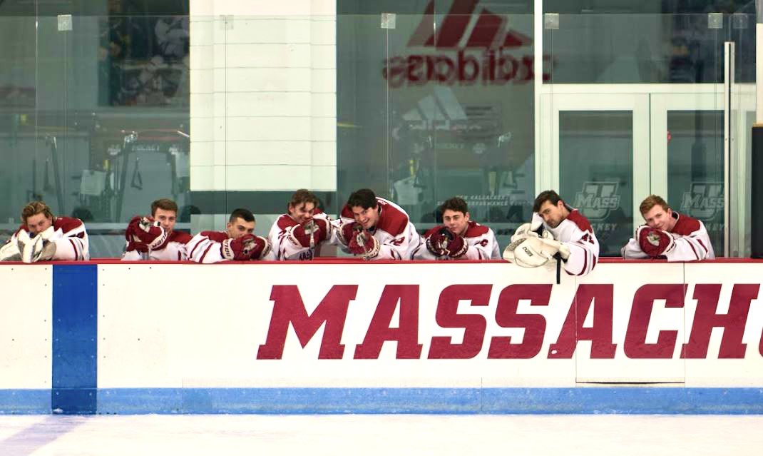 UMassACHAhockey's tweet photo. THE BOYS ARE BACK for the season opener in Amherst!!

⏰ 7:30 PM
📍 Mini Mully
⚔️ UConn  
🎟 Free entry for the first 1,000 fans https://t.co/4COc49JGj0