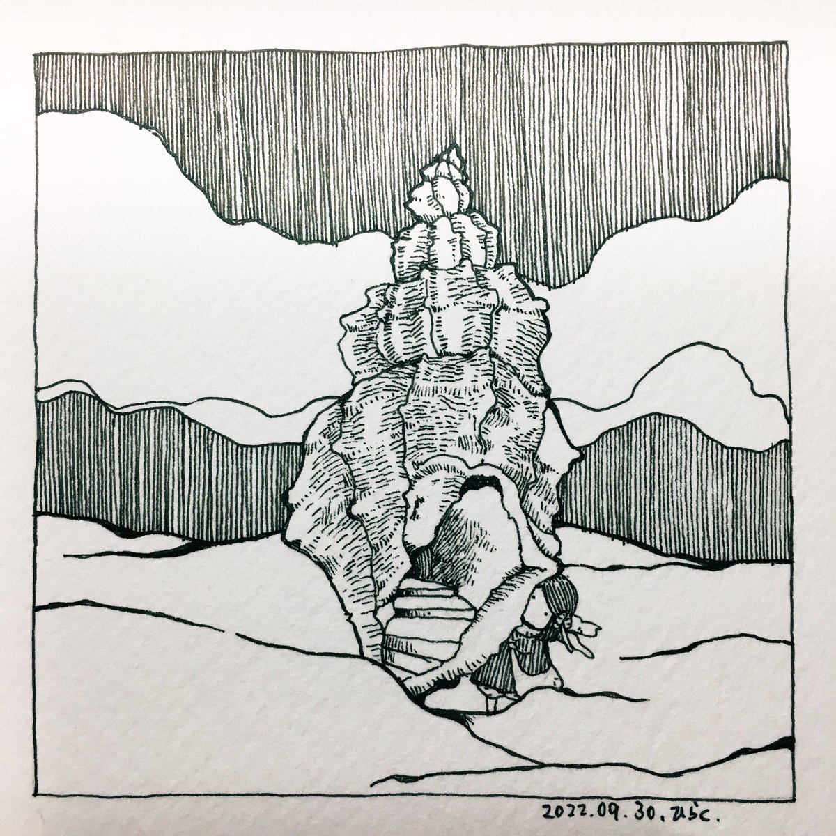 9/30:
今年の入り口はここですか?
Is this the entrance this year?

 #Pavot  #ペン画 