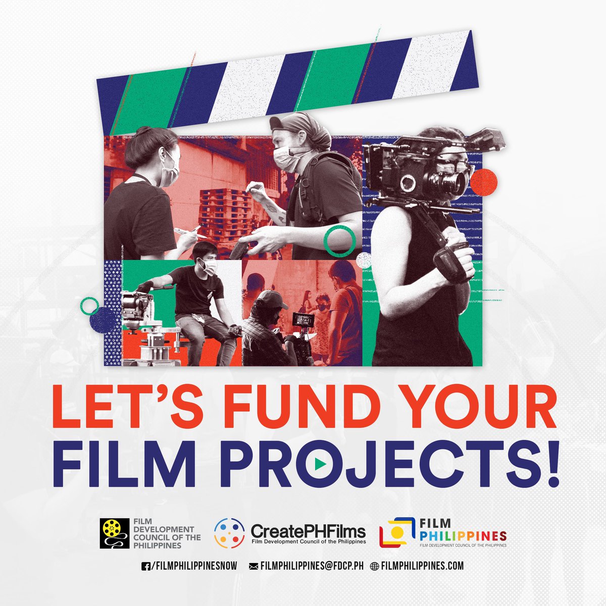 fdcpofficial's tweet photo. FILIPINO FILMMAKERS, WE ARE FUNDING FILMS SOON!
The Film Development of the Philippines’ CreatePHFilms Funding Program is all set to fund films and bring your stories to life for the Cycle 2 of 2022.
#CreatePHFilms #PFIM2022 #TuloyAngKuwento https://t.co/2h3GE7wthX