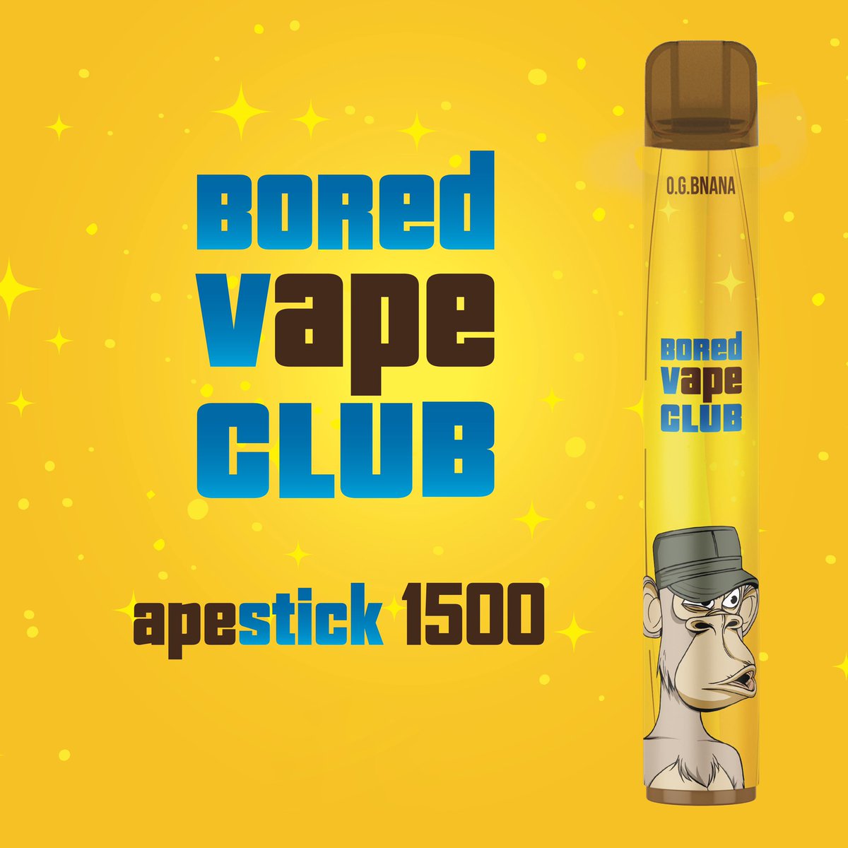 bored_vape's tweet photo. Welcome to the planet of Apes. 🦍 

Get 10 Bored Vapes for free. Worth 100 US Dollar. 💰 

Four simple steps to submit our Giveaway!

👉🏽 1. Like @Bored_vape 
👉🏽 2. Retweet this Twitter post
👉🏽 3. Like this Post
👉🏽 4. Tag 3 Friends 

#apestick #BoredApeYachtClub #Giveaway https://t.co/kJFFRHivZL