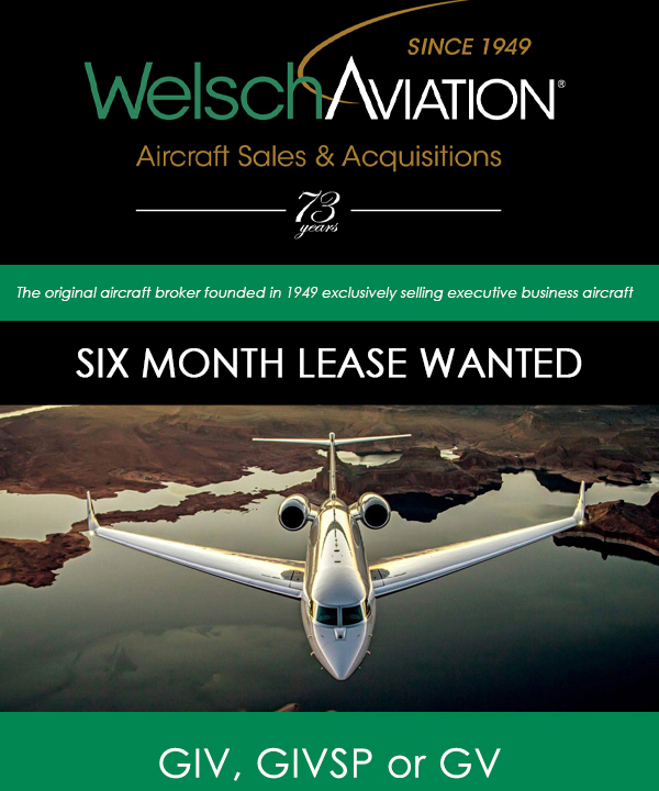 Seeking #Gulfstream lease at Welsch Aviation
#GIV, #GIVSP or #GV
Contact them at: https://t.co/3fEx8rqZ3z
#bizjet #bizav #aircraftforsale #privatejet #privateflying #jetforsale #businessaviation