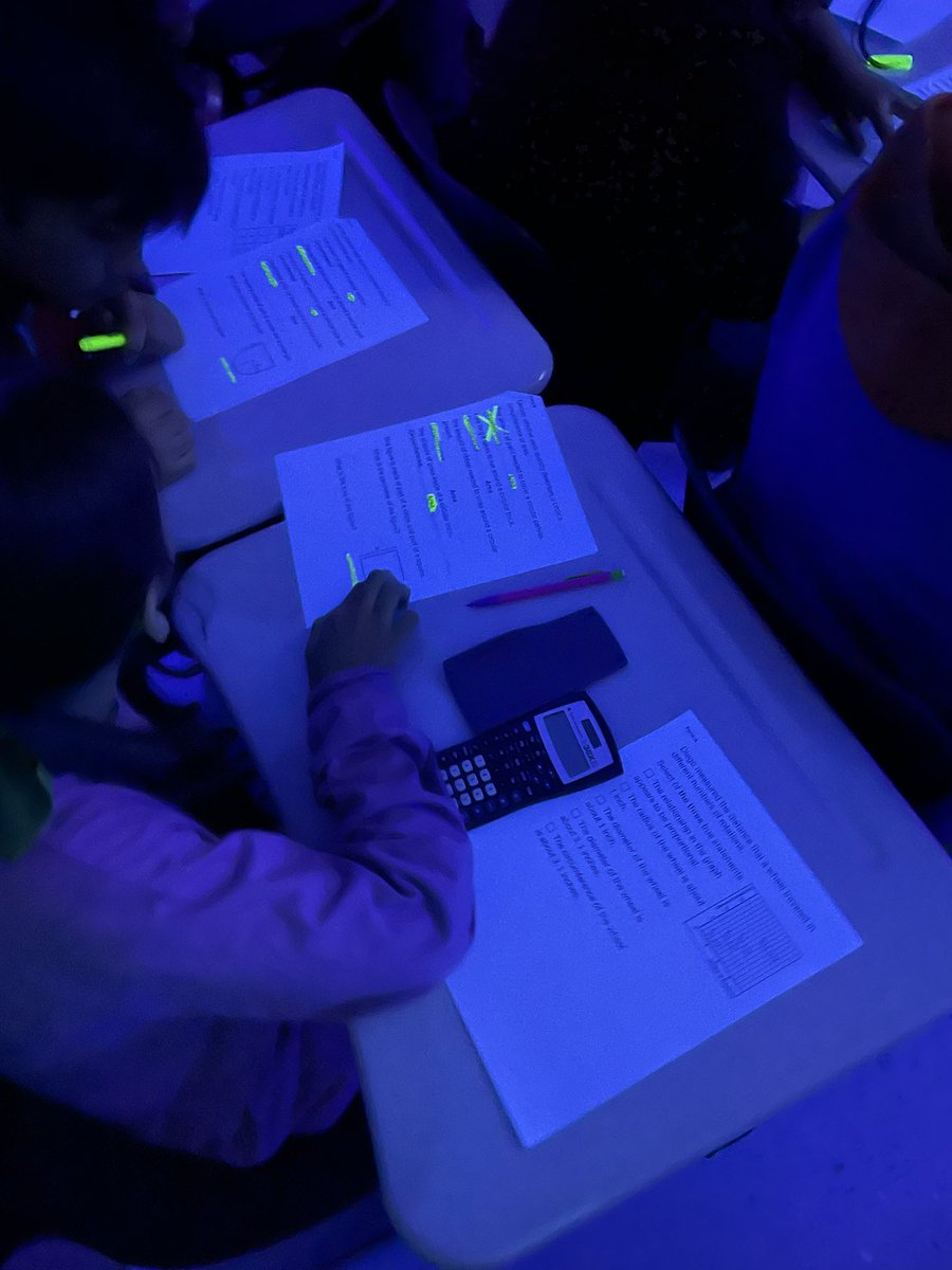 MrsTravisMath's tweet image. Accelerated Math Review by black light!  @DrakesCreekMS #glowmath