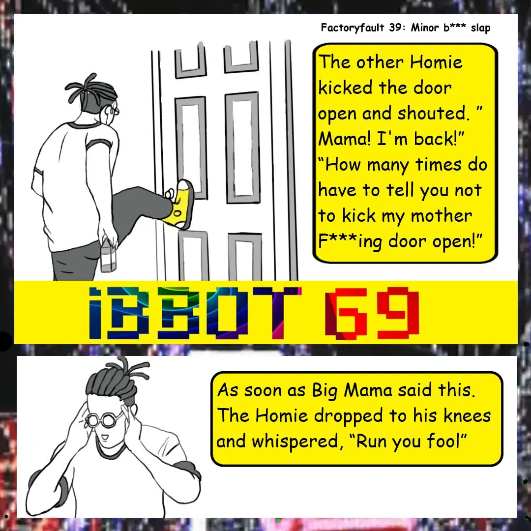 69ibbot's tweet photo. Factory fault 39: Minor b***h slap.
@69ibbot 
#comics #factoryfaults #webcomics https://t.co/F4enipdDCM