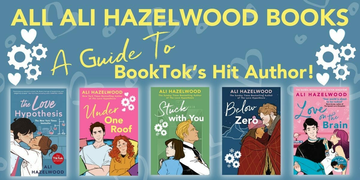 Ali Hazelwood is the Booktok sensation behind The Love Hypothesis. Check out ALL of Ali Hazelwood's books here!
#alihazelwood #alihazelwoodbooks #loveonthebrain #thelovehypothesis #steministnovellas #lovetoloatheyou #stuckwithyou #belowzero #underoneroof 
romancedevoured.com/ali-hazelwood-…