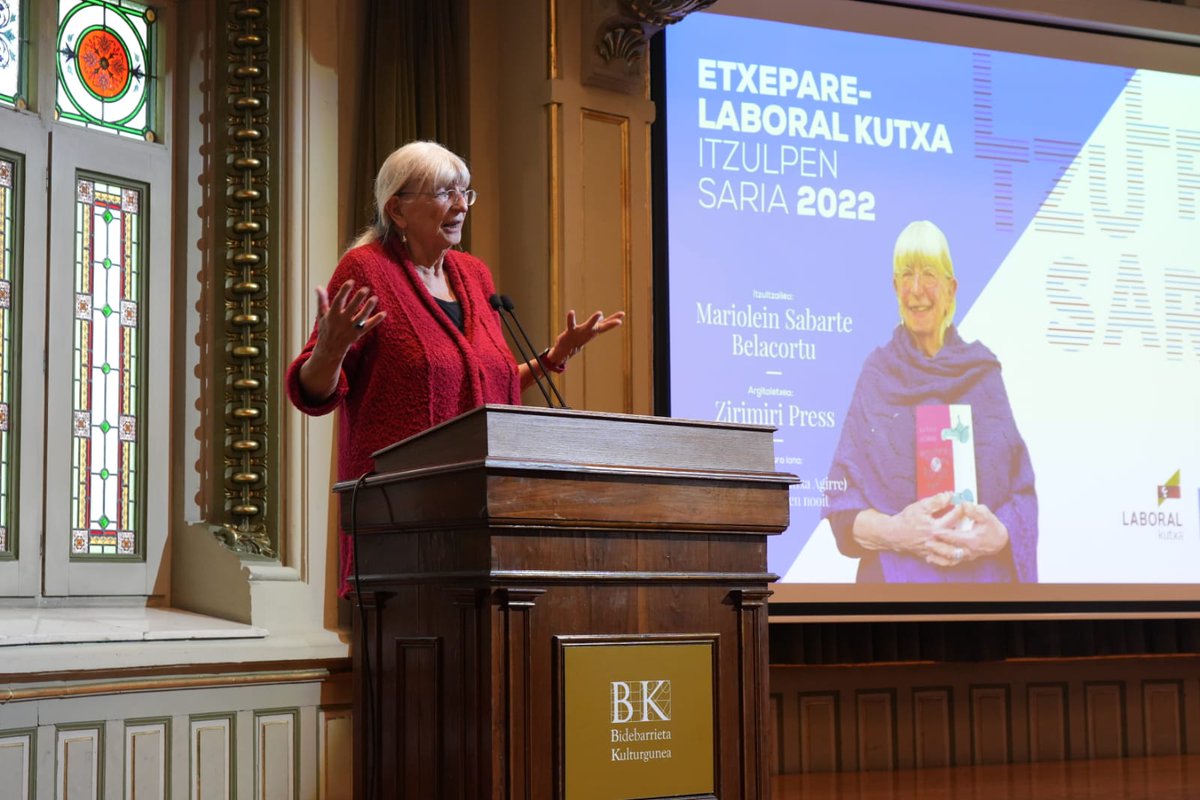 📘 Mariolein Sabartek irabazi du Etxepare – LABORAL Kutxa Itzulpen Saria, ‘Amek ez dute’ nederlanderara itzultzeagatik

🔗 ow.ly/1rZc50KYfn4