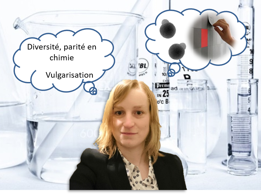 Félicitations a <a href="/Madeline_CJV/">Madeline V</a>, lauréate du prix RJ-SCF Jeune Docteure 2022 pour ses travaux de recherche sur de nouveaux revêtements intelligents; pour sa promotion des femmes en chimie notamment par la création du comité Egal'ITI ainsi que ses activités de vulgarisation ! 🏆🥳