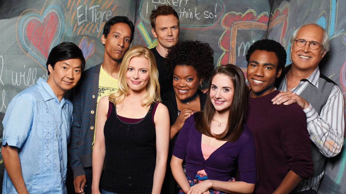 DiscussingFilm's tweet photo. Joel McHale, Danny Pudi, Alison Brie, Gillian Jacobs, Jim Rash and Ken Jeong will reprise their roles for the ‘COMMUNITY’ movie.

Donald Glover, Yvette Nicole Brown and Chevy Chase are currently not attached to return. https://t.co/0tAMaVI5KN