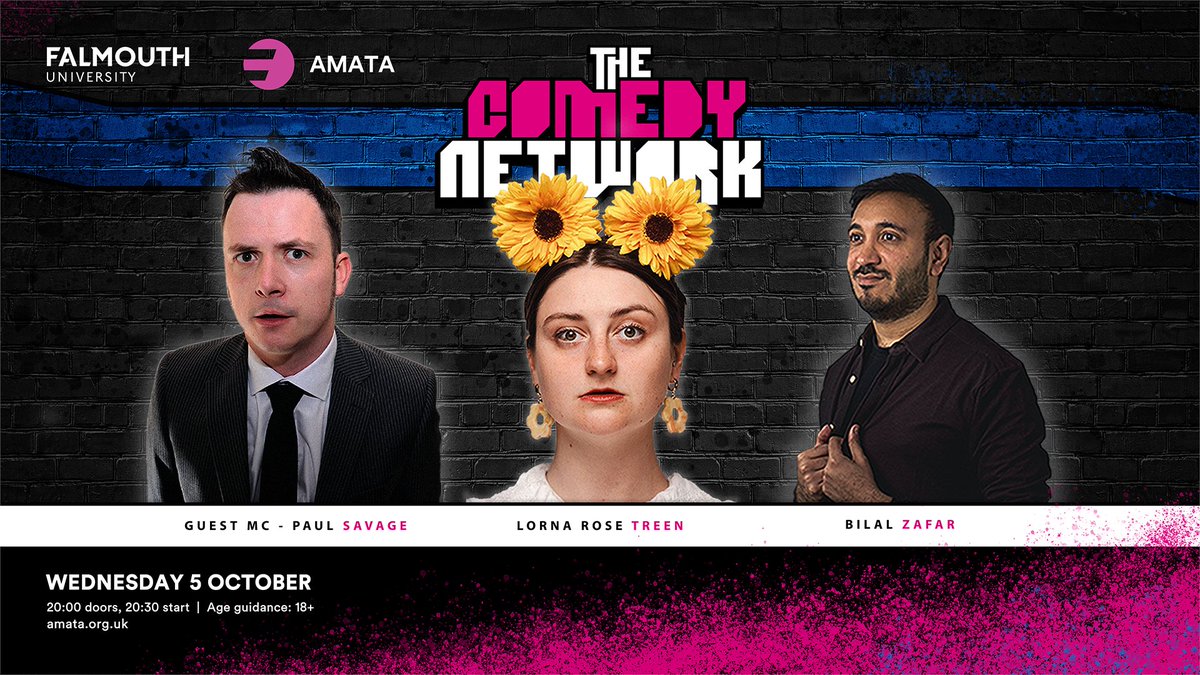 The Comedy Network returns on Wednesday 5th October!

Gather your friends, grab a drink from the bar and enjoy laugh out loud comedy from some of the hottest up-and-coming comedians on the circuit!

For more information and to book, please visit: bit.ly/Comedy-AMATA