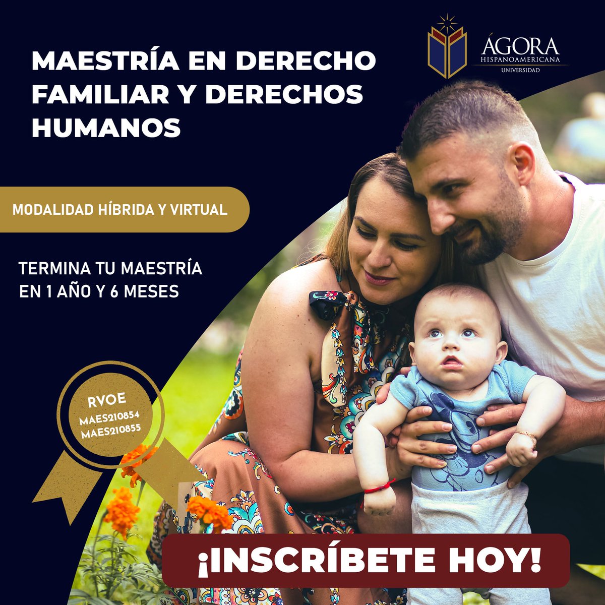 Fortalece tus conocimientos con la Maestría Derecho Familiar y Derechos Humanos, y obtén las herramientas necesarias para regular un divorcio, defensa de menores de edad, adopción y más. 
Conoce más acerca de nuestra maestría: tinyurl.com/FamiliarDDHH

#Posgrados #educacion