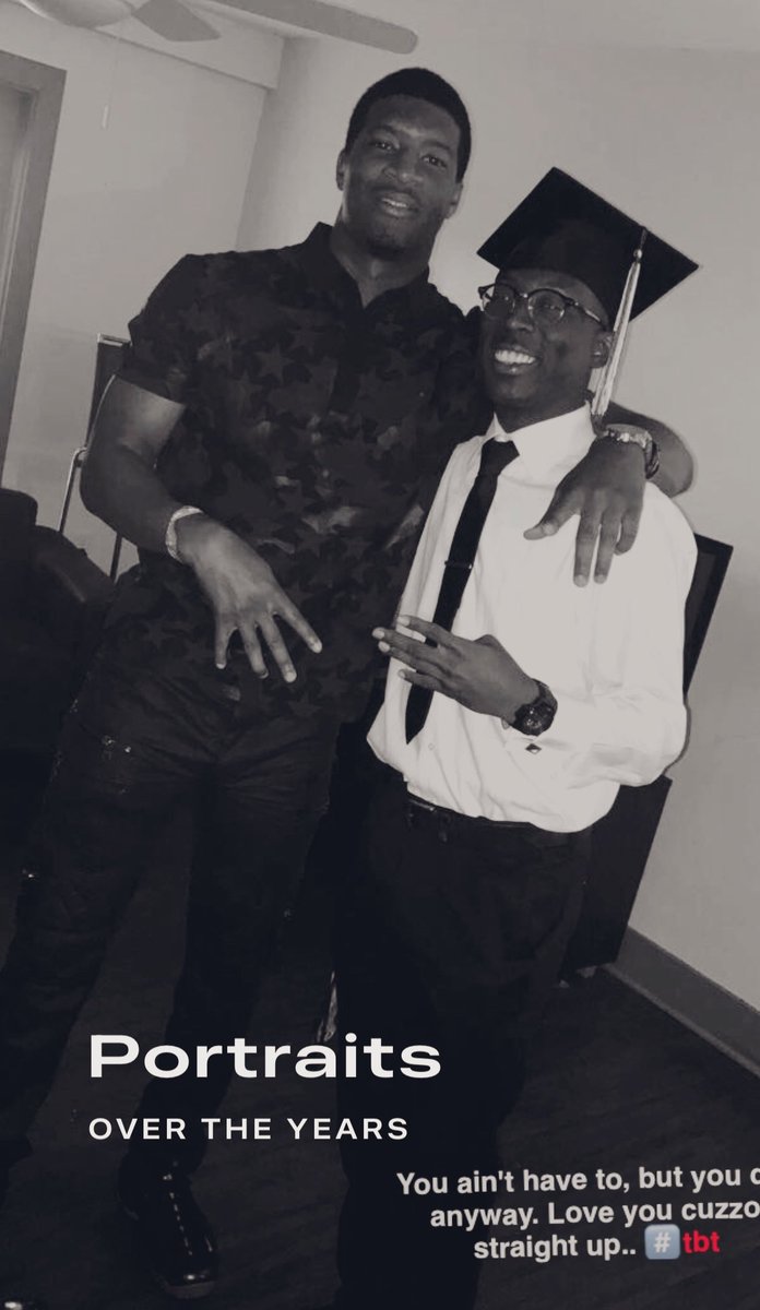 KeithNOSweat9's tweet image. Funny with everything going on — this pic of me &amp;amp; my cuz on my grad day randomly popped up on my home screen while I’m at work. They can say what they want, but we know more behind the scenes than what’s happening on the surface. #ButGod #JABOODAT