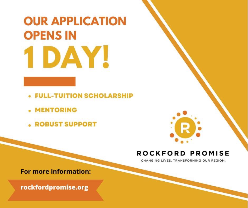 tamirbell's tweet photo. ROCKFORD!!!
@RKFDPROMISE scholarship applications open in just 1 Day!
#ChangingLives #TransformingOurRegion
https://t.co/4kCmLMATAP
@tmcrkfd @rps205super https://t.co/ZzfdM15uRz