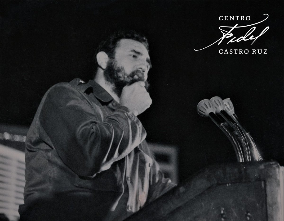 #Fidel:"No nos queda otra alternativa que luchar con todo el entusiasmo, pensando no solo en nosotros, sino también en todo el bienestar que puedan significar para tantas personas en el mundo los frutos de nuestras luchas". #FidelVive #VamosConTodo
