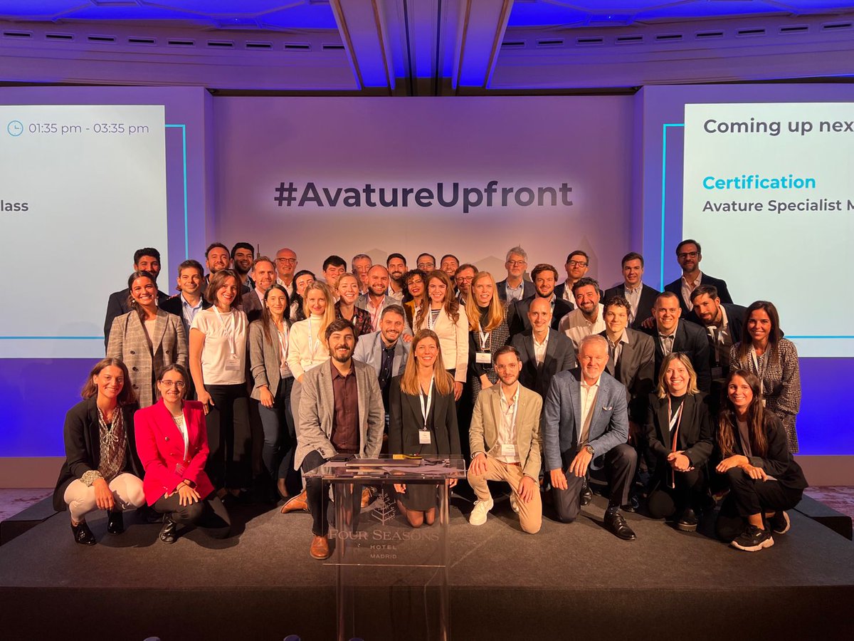 LifeAtAvature's tweet photo. Today is the last day of the #AvatureUpfront EU 2022 and it's been a blast! 🤩

Avaturians were able to talk about our product, solutions, and roadmap (and nailed it!) and shared great moments between them and our customers. 

Have a look at some pics📸and stay tuned for more! https://t.co/iVWV2D9b1Z
