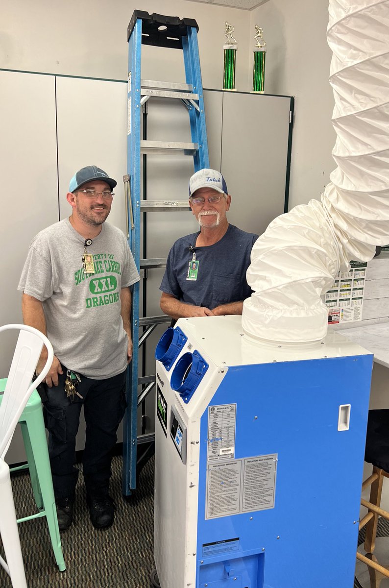 Shout out to our <a href="/Carrollisd/">Carroll ISD</a> Facility and Maintenance team for fixing our AC this Friday morning! Thanks Chad and John! We appreciate you! #InspireExcellence <a href="/durham_dragon/">Don T Durham Dragons</a>