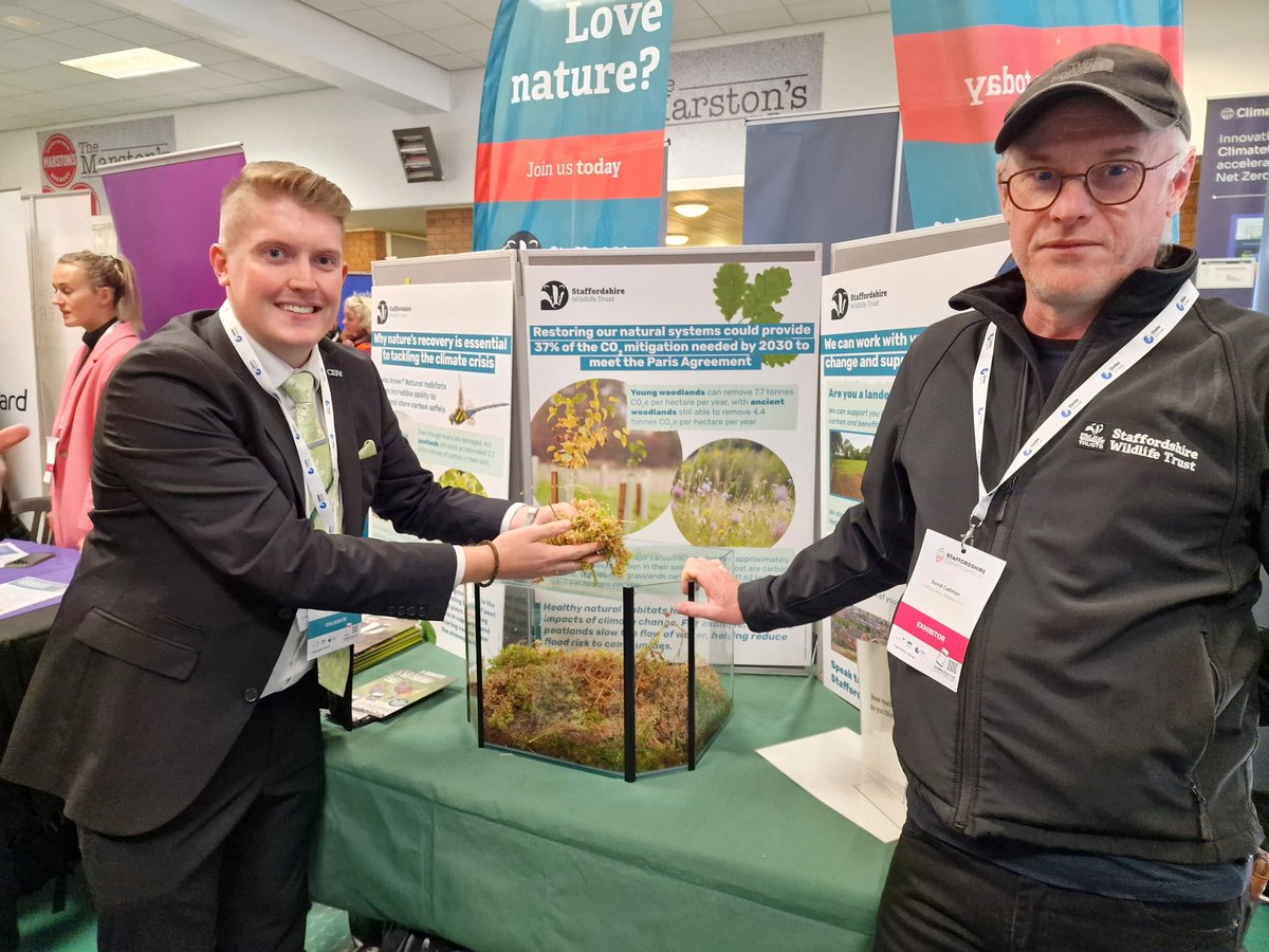 JoePorterUK's tweet photo. Always delighted to support @StaffsWildlife. Nature-based solutions like peatlands restoration and #NatureRecoveryNetworks are more important than ever. π³π¦ππ #ClimateExpo #GreatBigGreenWeek https://t.co/gfS7WoB6P4