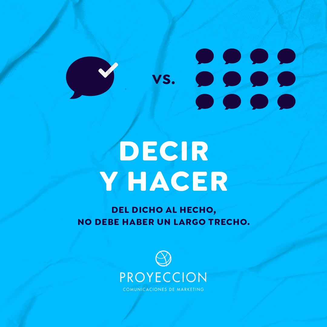 ProyeccionCM's tweet photo. ✅Decir, y por sobre todo: HACER. “Un hecho dice más que mil palabras". No planifiquemos más de lo que podamos realizar, el tiempo es tirano, es preferible concretar una idea a la vez a no poder concretar ninguna.😉 #Hacer #JustDoIt #Hazlo #Accion #DichoYHecho #ProyeccionCM https://t.co/EJ7U0bpAQD