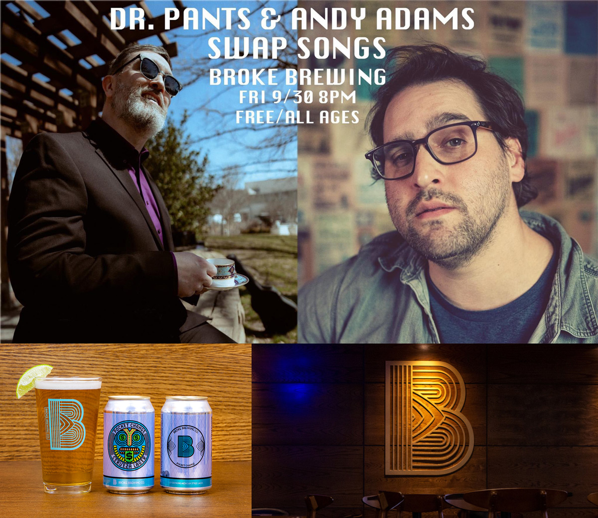 brokebeer's tweet image. Happy Friday! Enjoy live music starting at 8PM tonight! 
@drpants swaps songs with @AndyAdamsSongs 
#brokebeer #nwokc #route66 #okc #seeokc