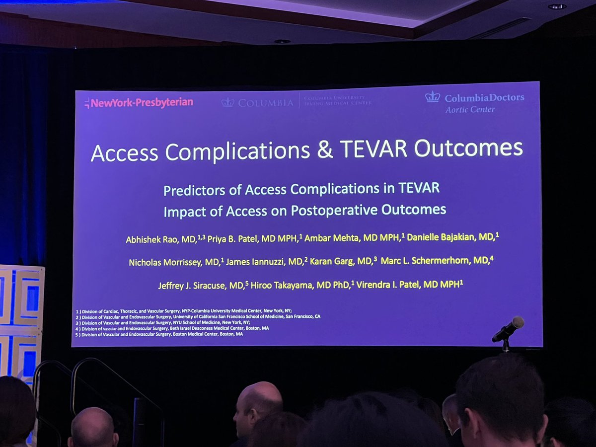 Priya Patel, MD MPH (@priya_patelmd) on Twitter photo Excellent presentation by Abhishek Rao, former student <a href="/Columbia/">Columbia University</a> now integrated intern <a href="/nyu_vascsurgery/">NYUGSOM Vascular Surgery</a> on our work looking at large bore access complications after TEVAR. <a href="/VirendraPatelMD/">Virendra I. Patel, MD</a> Excellent presentation by Abhishek Rao, former student <a href="/Columbia/">Columbia University</a> now integrated intern <a href="/nyu_vascsurgery/">NYUGSOM Vascular Surgery</a> on our work looking at large bore access complications after TEVAR. <a href="/VirendraPatelMD/">Virendra I. Patel, MD</a>