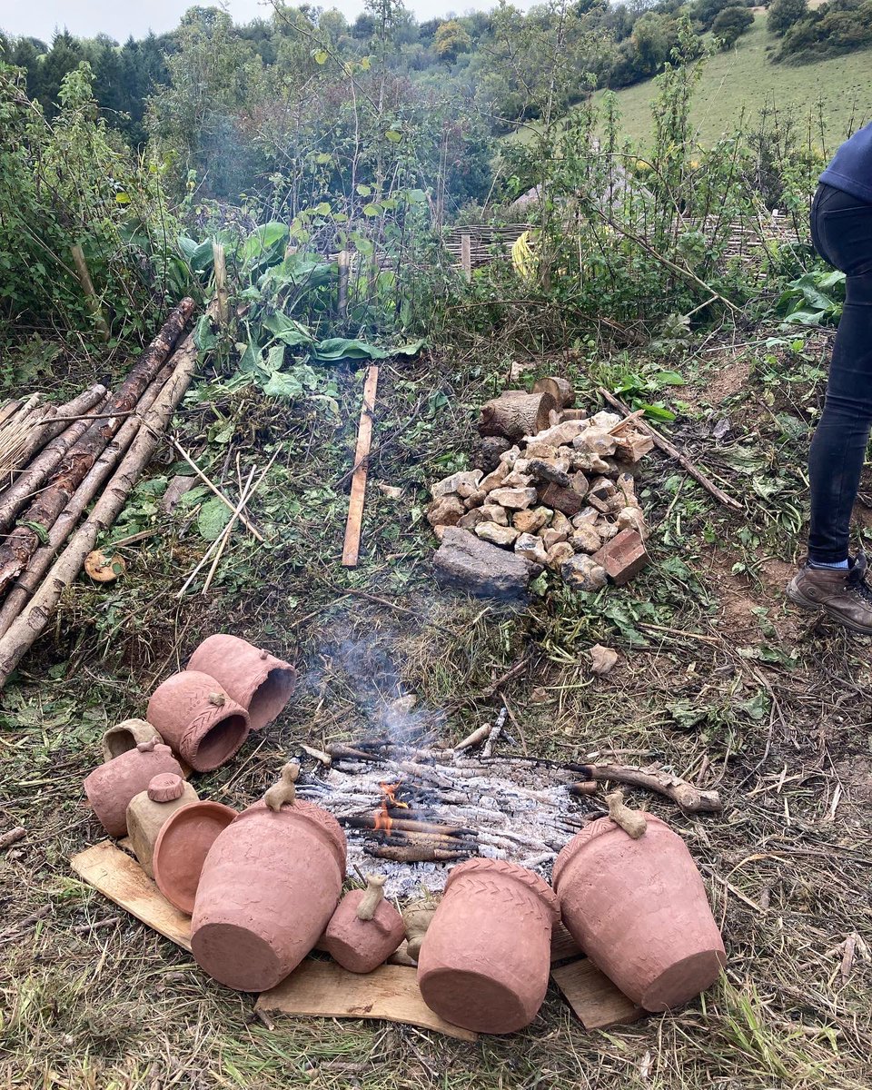 UCLarchaeology's tweet photo. The amazing kiln built by @alicedowsett of @archaeologysoutheast &amp; members of the @ucl IOA team with money from the Deans fund #ATech22 #Archaeotech22 https://t.co/rOuw2Rbesa