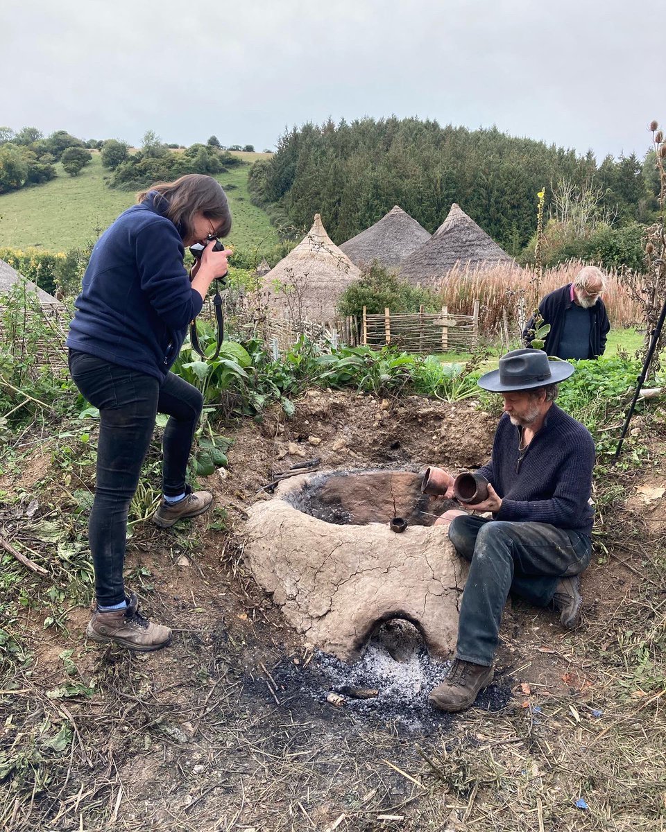 UCLarchaeology's tweet photo. The amazing kiln built by @alicedowsett of @archaeologysoutheast &amp; members of the @ucl IOA team with money from the Deans fund #ATech22 #Archaeotech22 https://t.co/rOuw2Rbesa