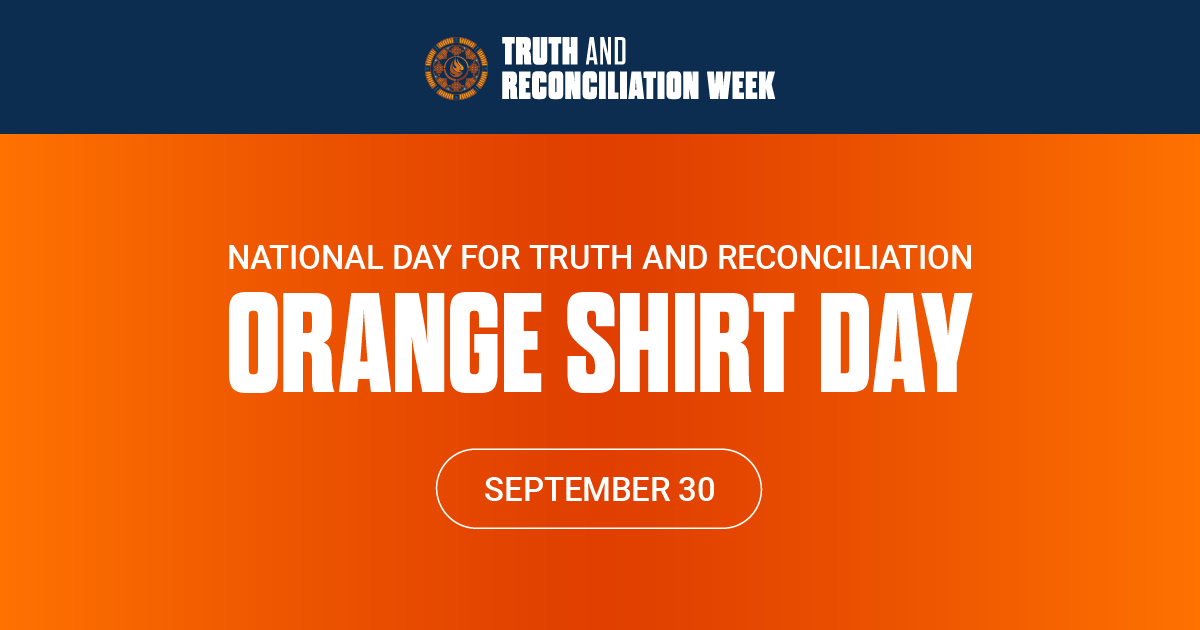 NCTR_UM's tweet photo. Today is the 2nd annual National Day for Truth and Reconciliation, also known as Orange Shirt Day.🧡

Join us as we remember the children and honour Survivors, their families, and their communities. 

Let's grieve, heal, and learn together.

https://t.co/lgLO1gHV8I https://t.co/tn1GGx5x0f