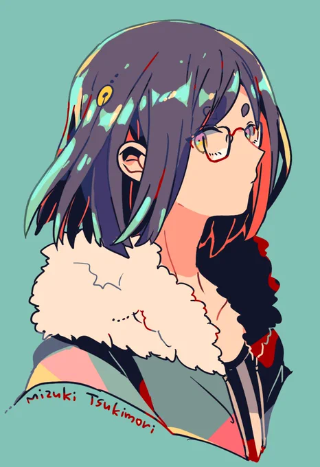 思いがけず的なカラーに #今月描いた絵を晒そう 