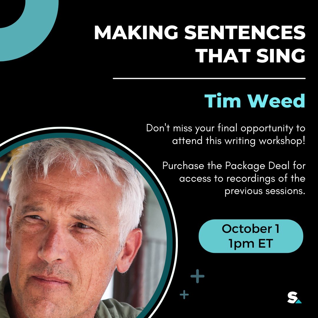 theskills's tweet photo. Tomorrow is the final lesson in @weedlit's three-part writing workshop. Purchase the package deal to receive the recordings from the past two sessions as well. Register here: https://t.co/O8VqJD8ZyI https://t.co/KmgSDwKrGs