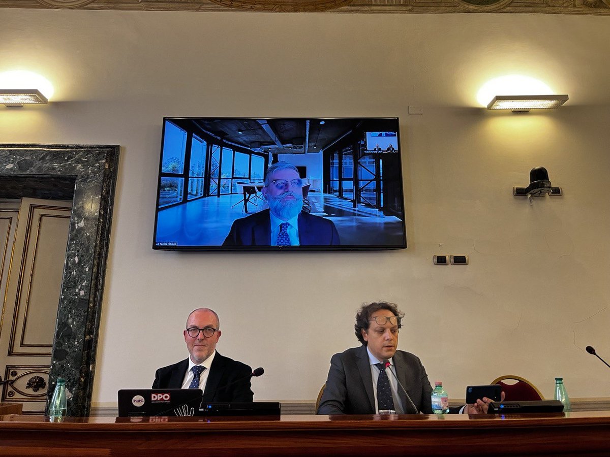 EULawyersFound's tweet photo. In the afternoon session of today's #TRADATA2 seminar in Rome, our experts have addressed the issues related to the data controller &amp; processor, the transfers of personal data to third countries, and the Directive on personal data &amp; criminal offences and penalties https://t.co/SSgv3cU8Pd