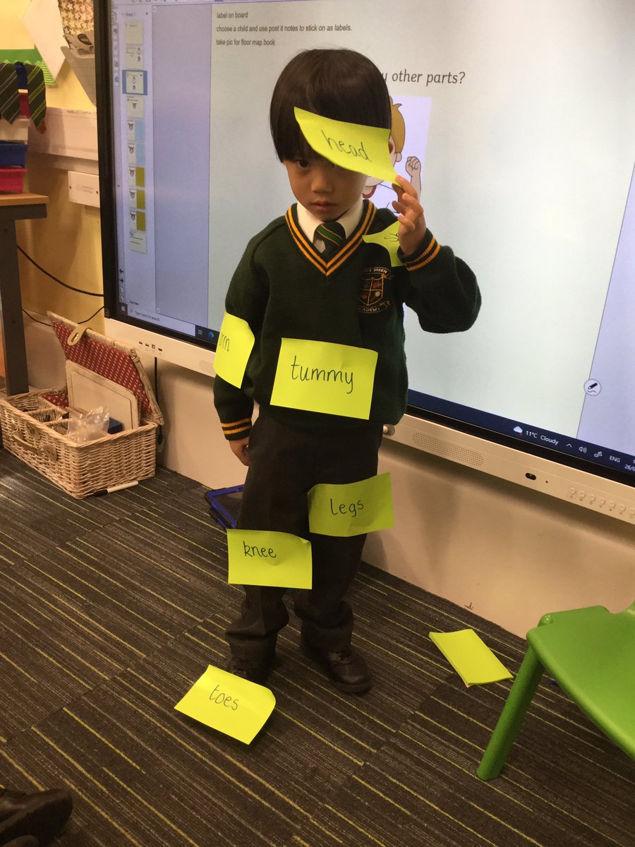 laceygreenpa's tweet image. This week in R2 we have been exploring our bodies and senses. We labelled body parts we knew and explored our sense of touch #LGPA #LGPAScience