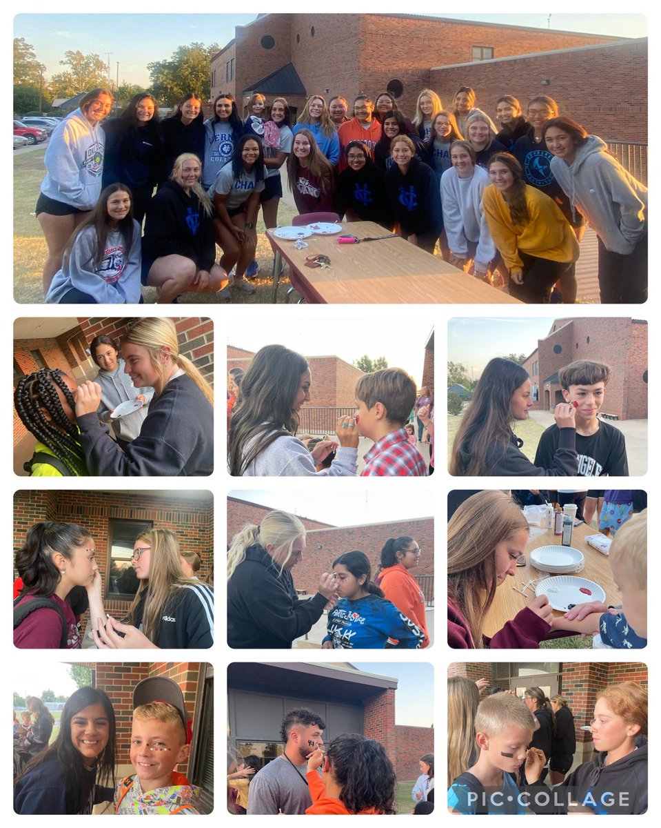 vernoncollegesb's tweet photo. Friday mornings are for face painting!! Thank you VMS for having us! #OwnIt https://t.co/yFq2fnI1jU