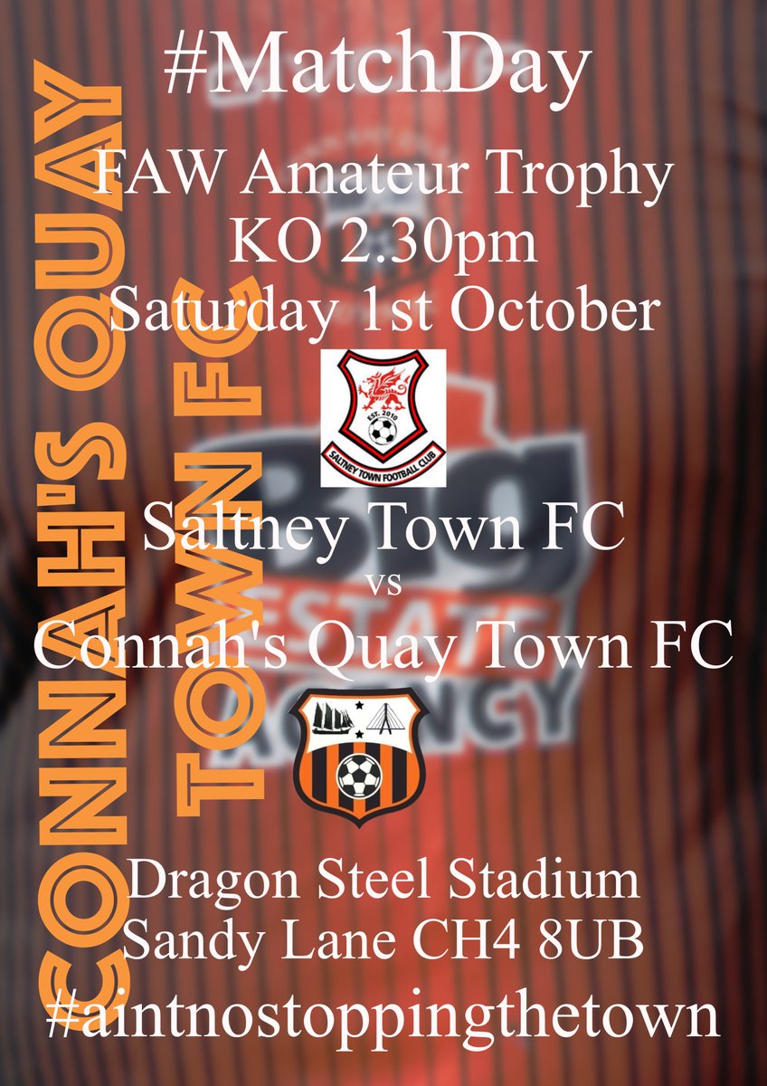 TownfcCq's tweet photo. #Matchday
Both CQTFC teams are in action again Saturday. Town travel in a tough FAW amateur trophy clash at Saltney Town. While Town XI travel to Coedpoeth in the league. Good luck lads, enjoy it.
#KeepTalking https://t.co/F2ZrzlxV3G