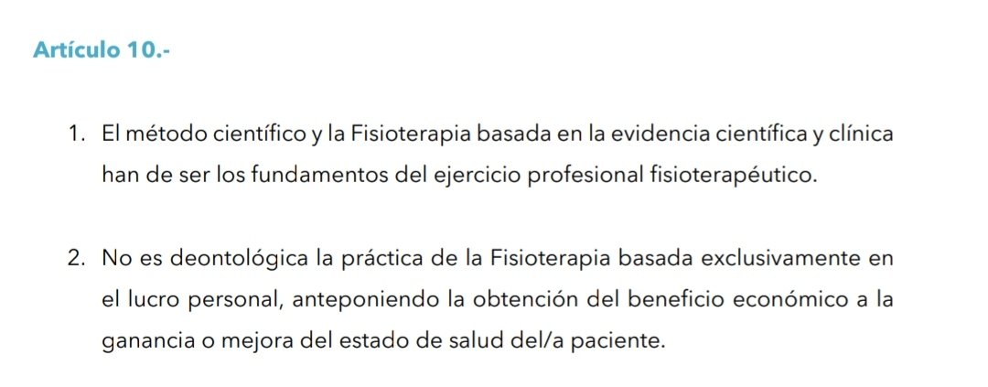 Solana_Hide's tweet photo. Código deontológico. Para no compartir siempre el mismo trozo. https://t.co/MbmhAxHgD7