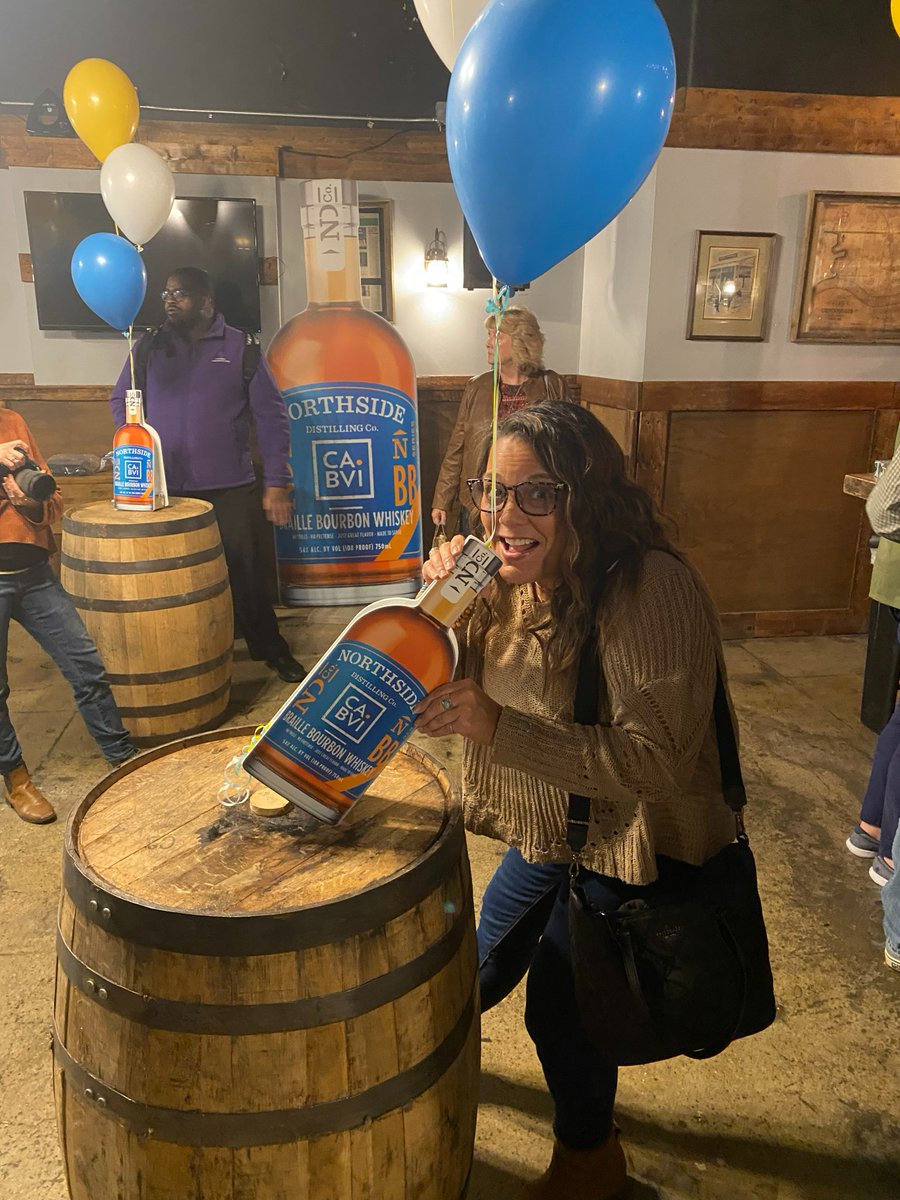 Brandience's tweet photo. Braille Bourbon was a success! Thank you @CABVICincy and Northside Distilling for such a fun event! You can still purchase the bourbon online to help empower individuals with vision loss: https://t.co/s88CfqnNEq https://t.co/0J1M6DoaRX