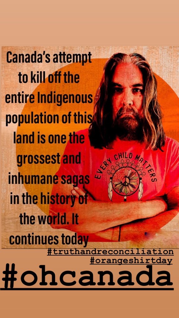 Let’s be truthful.                                    Canada’s attempt to kill off the entire Indigenous population of this land is one of the grossest and inhumane sagas in the history of this planet . #truthandreconciliation #ohcanada #fuckcolonialism