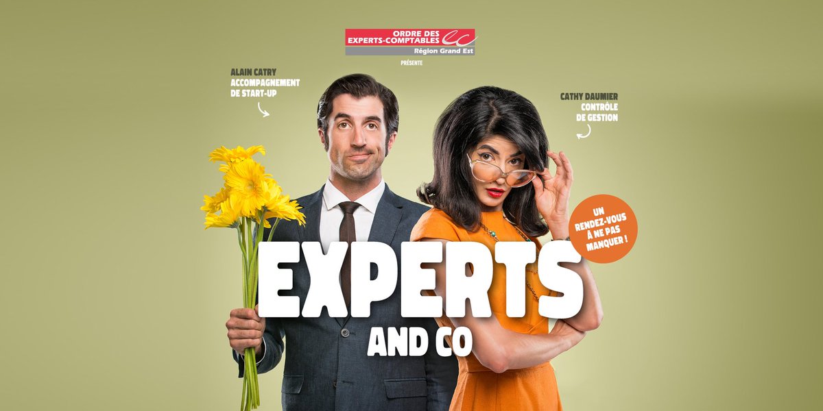 OECGrandEst's tweet photo. 📣 Nos Experts reviennent dans vos villes du Grand Est 📣

Retrouvez dès maintenant les affiches toujours plus étonnantes de la deuxième saison de notre campagne de communication Experts and Co ! #ExpertsandCo #OECGrandEst https://t.co/wWMzT1XtSI