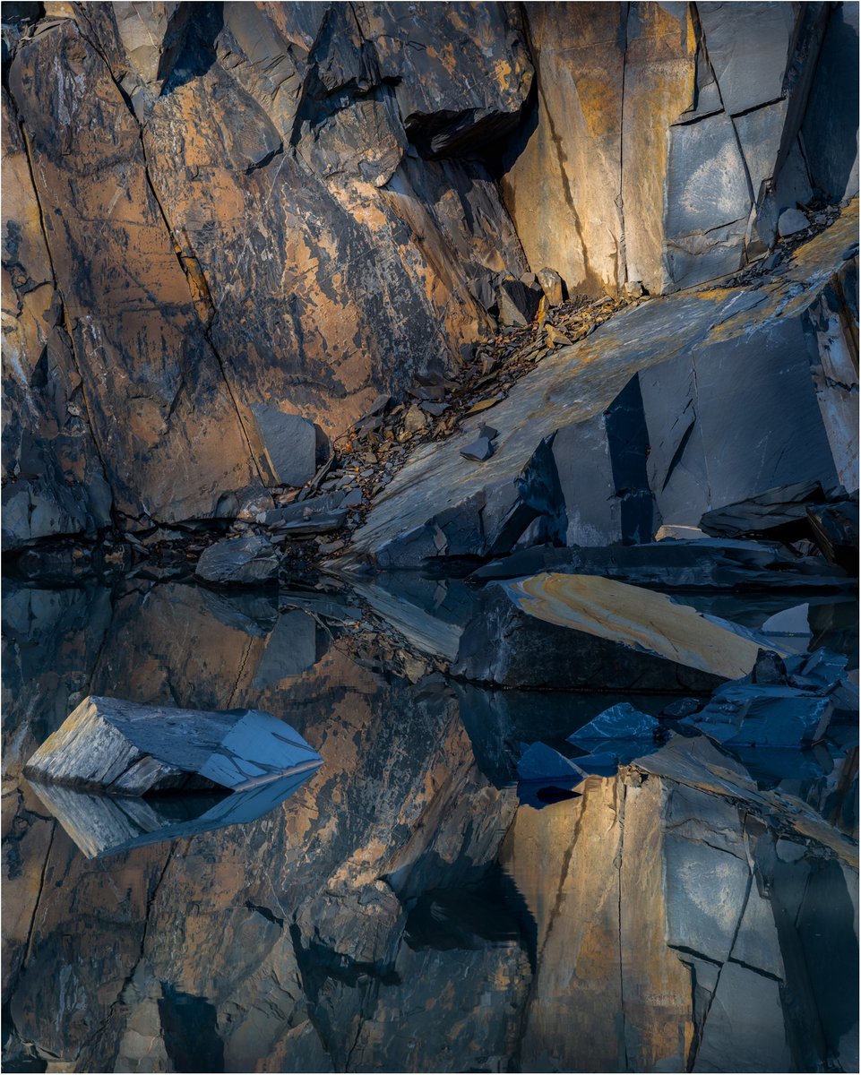 Slate Quarry, now flooded sadly.
