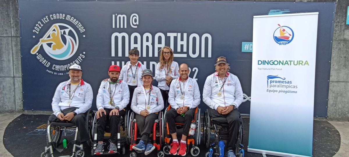 El piragüismo español 🚣‍♂️🇪🇸 logra 11 medallas en el Mundial de maratón 🏆🌍 en Ponte de Lima 🇵🇹 Cinco oros 🥇 cuatro platas 🥈 y dos bronces🥉 📰 NOTICIA de <a href="/JesusOrtizDXT/">Jesús Ortiz García</a> ➡️ dxtadaptado.com/2022/09/30/el-…