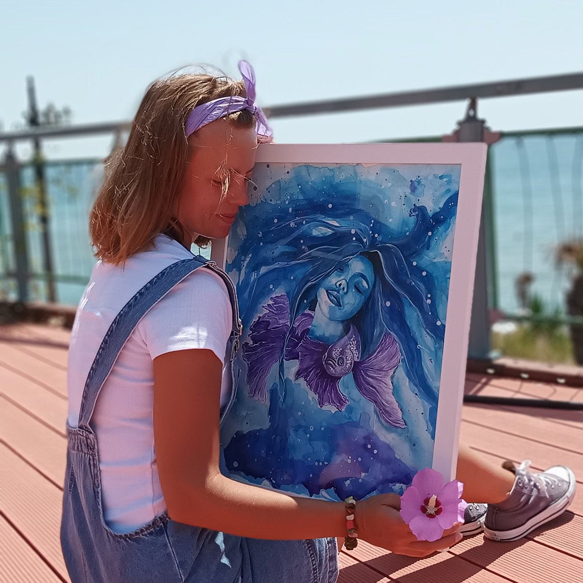 Last chance to buy “July Morning“ with free delivery in September! ☀️🌊
#art #artgallery #artnews #painting #watercolor #watercolorpainting  #artists #ArtistOnTwitter #Sellingcontent #portrait #portraitart #portraits #artforsale #buyingcontent #sellingcontent #selling #sellart