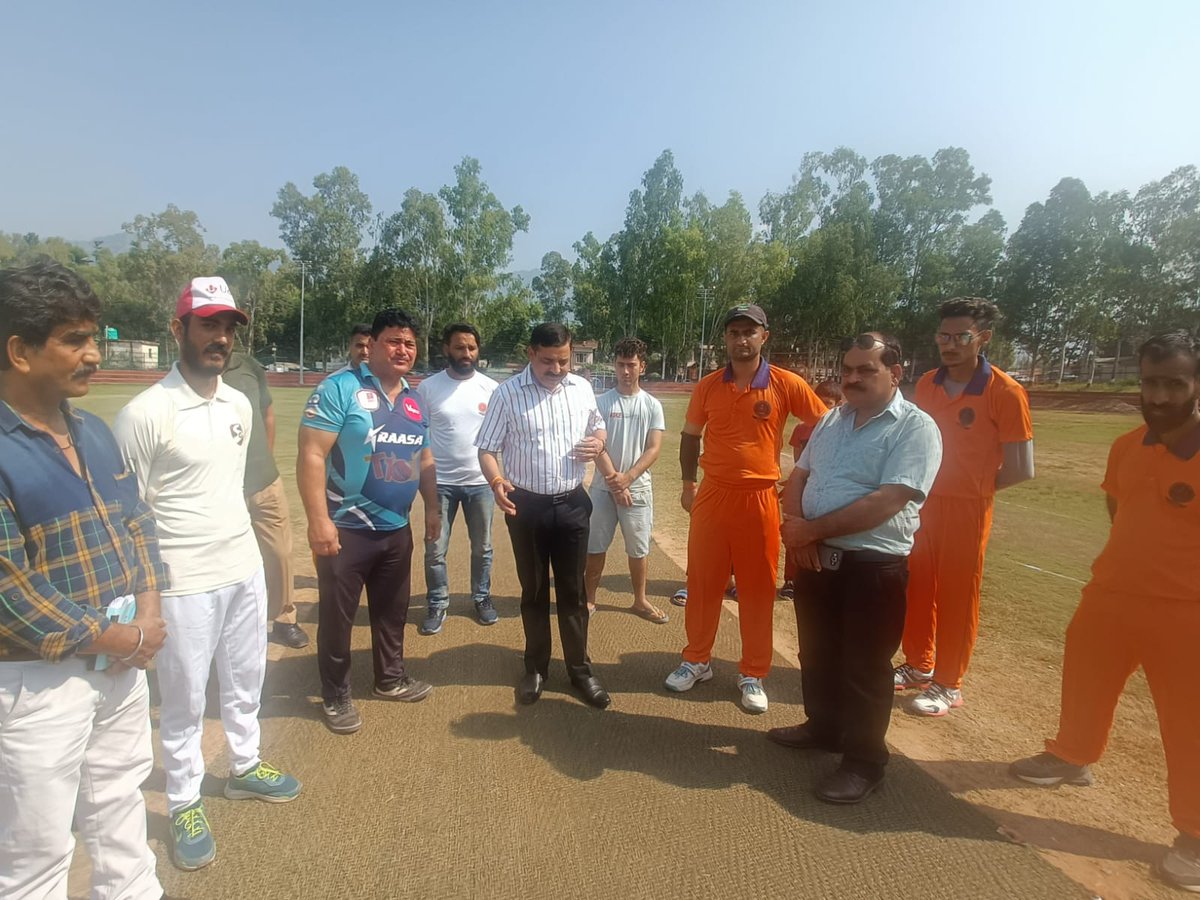 nag_saraf's tweet photo. DDC Chairman Reasi Sh Saraf Singh Nag today inaugurated Cricket Tournament at Reasi. Tournament has been organised by JK Sports Council and Reasi Cricket Club co - inciding with Ongoing Sports Activities Under MY YOUTH ......MY PRIDE Central Scheme. https://t.co/UTvciGhs88