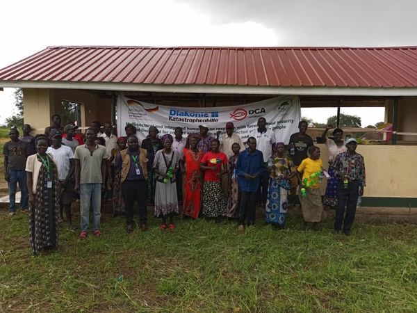 SpedpS's tweet photo. Under multi sectoral and integrated humanitarian response with focus on FSL for conflict and climate shocks affected people in South Sudan. @spedps Handed over market shade in Paluonganyi boma, in Magwi County Eastern Equatoria State. https://t.co/JB0yClORGg