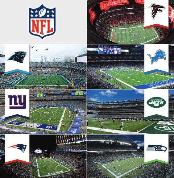 We're going to need more TVs 📺...every @FieldTurf team is playing this Sunday! Which game are you most excited to watch? - #NFL #football #artificialgrass #artificialturf