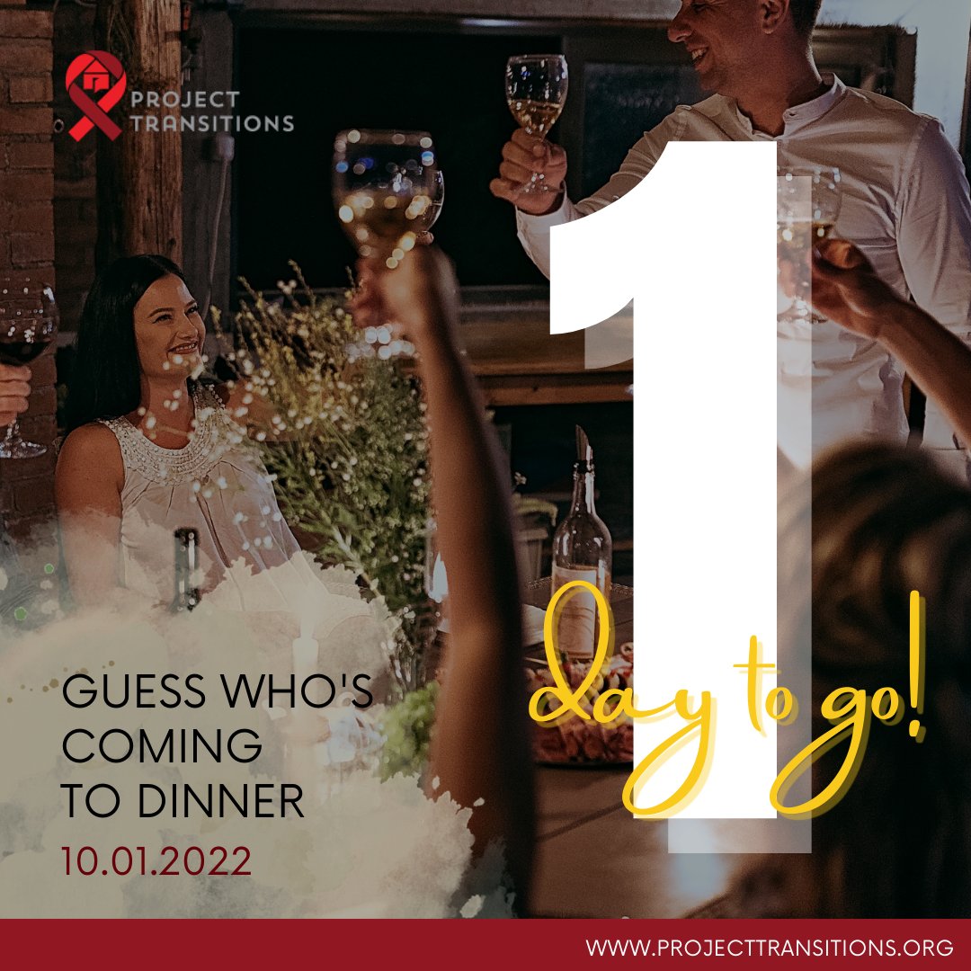 ProjTransitions's tweet image. 1 day to go | We are so excited for #GuessWho'sComingtoDinner!

We are starting at 5:00 PM with a pre-cocktail reception, held at Michael Hsu Office of Architecture where you can meet other dinner guests and hosts before you head off at your dinner location. Have FUN!😀